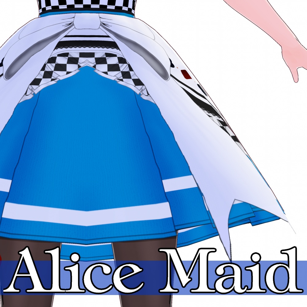 VRoid用 3色展開 和色アリスメイド - Japanese Color Alice Maid 3Colors
