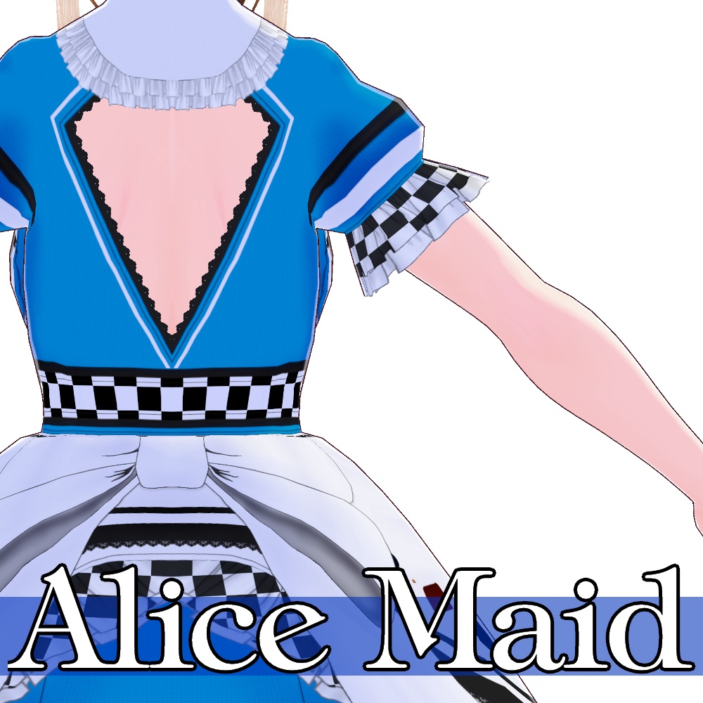 VRoid用 3色展開 和色アリスメイド - Japanese Color Alice Maid 3Colors