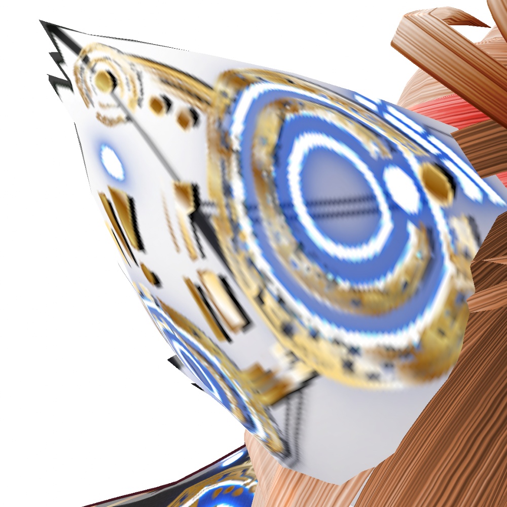 VRoid用 6色*4発光展開 サイバー猫耳 デザイン2 ホワイトバージョン - Cyber Cat Ear Design2 White Version