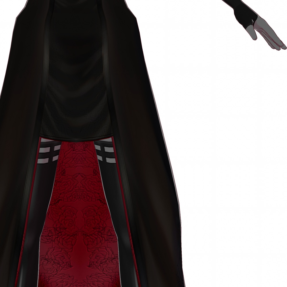 VRoid用 ロングドレス "いばら姫" - Long Dress "Thorn Princess"