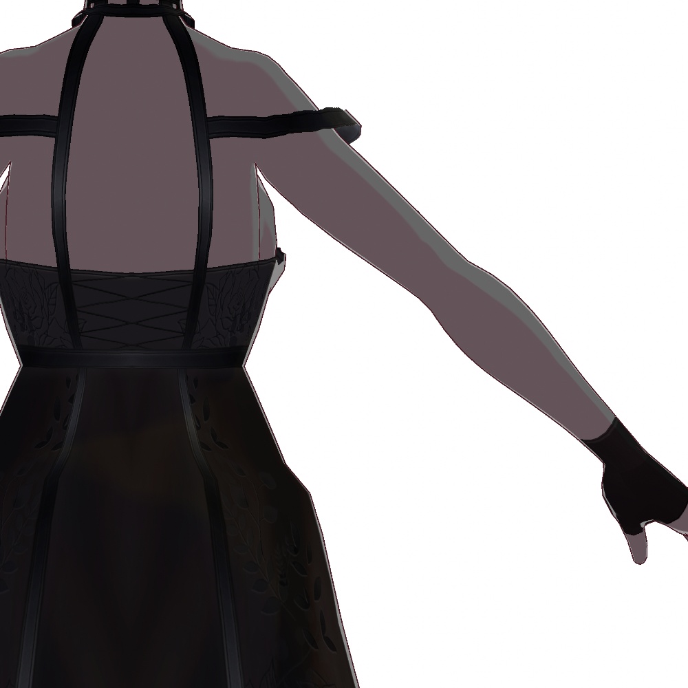 VRoid用 ロングドレス "いばら姫" - Long Dress "Thorn Princess"