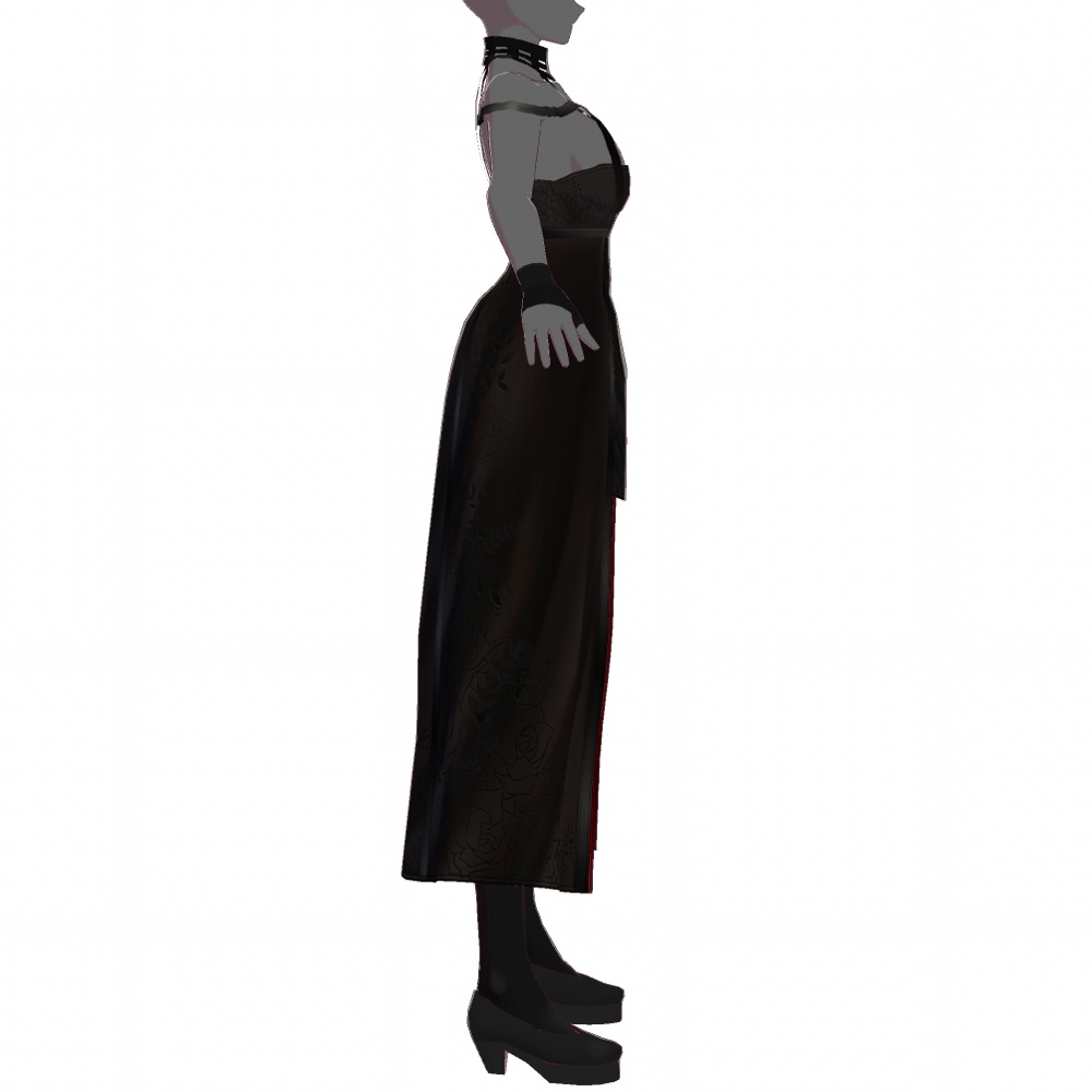 VRoid用 ロングドレス "いばら姫" - Long Dress "Thorn Princess"