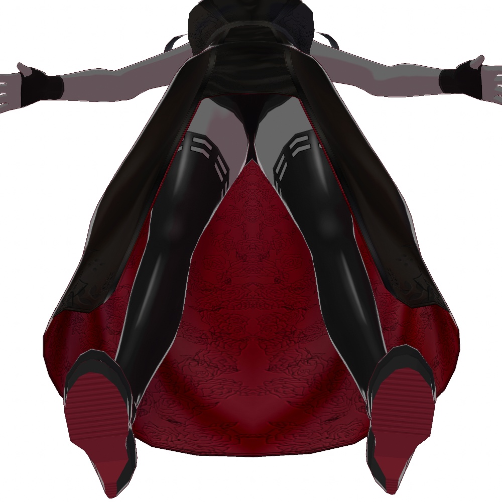 VRoid用 ロングドレス "いばら姫" - Long Dress "Thorn Princess"