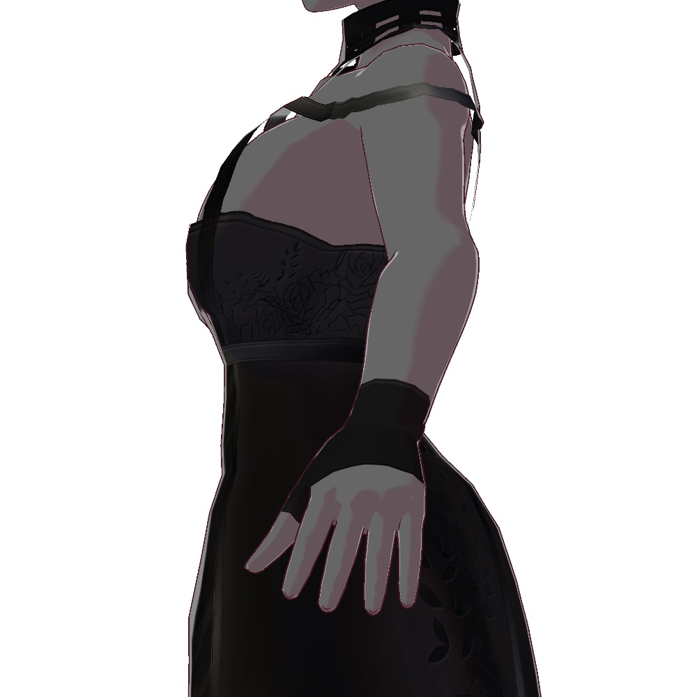 VRoid用 ロングドレス "いばら姫" - Long Dress "Thorn Princess"