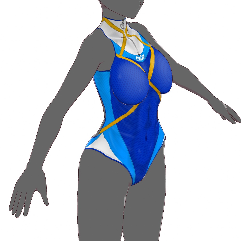 VRoid用 5色展開 競泳水着 デザイン2 - Competition Swimsuits Design 2 5Colors
