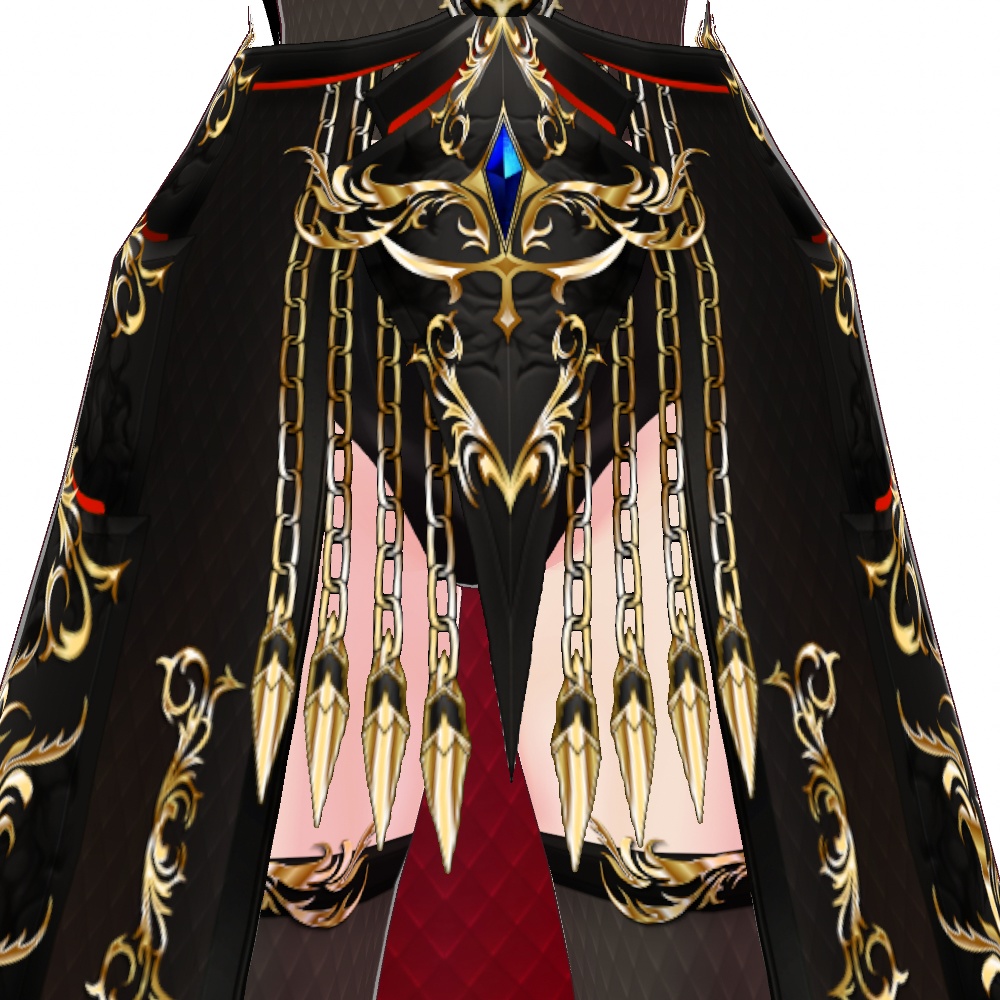 VRoid用 ドレスアーマー 龍姫 - Dress Armor "Black Dragoon"