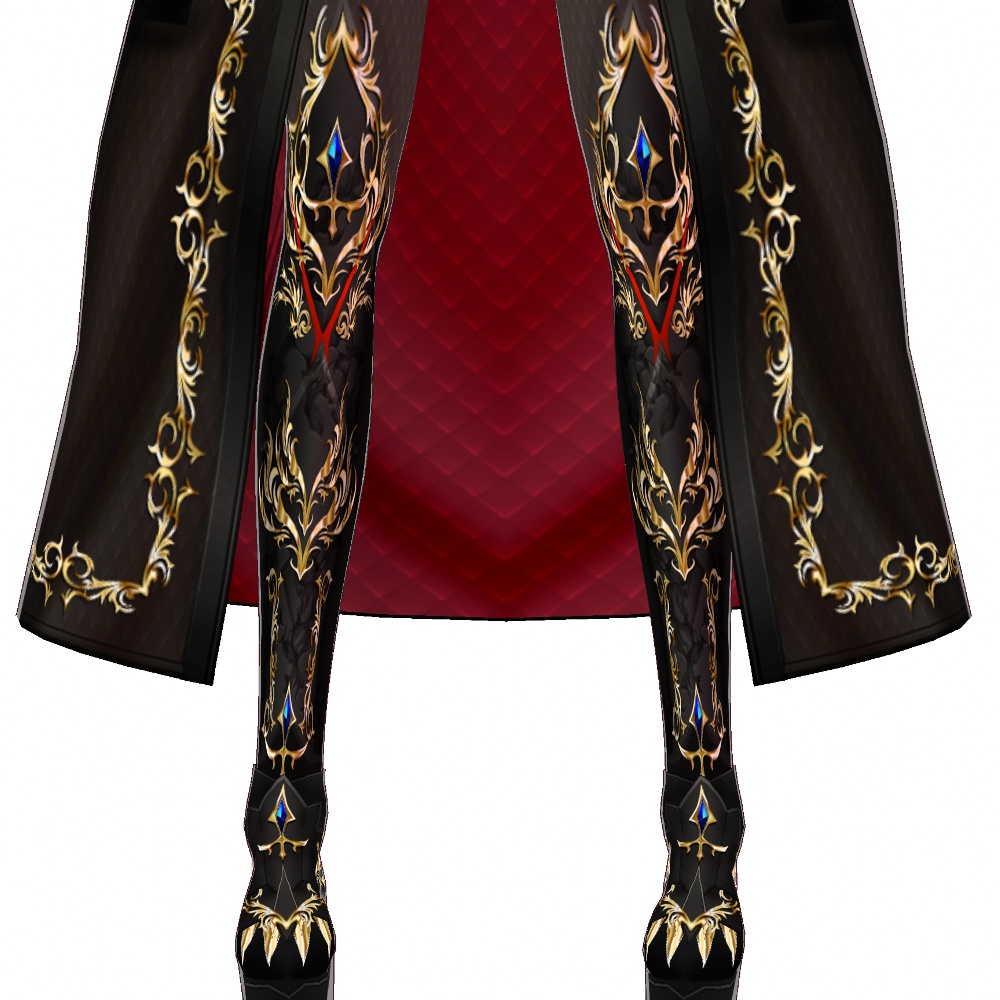 VRoid用 ドレスアーマー 龍姫 - Dress Armor "Black Dragoon"