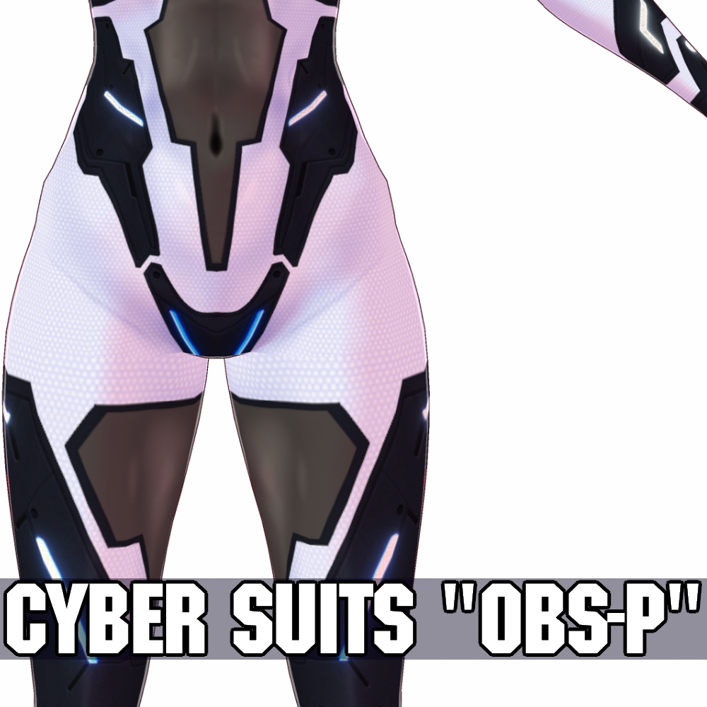 VRoid用 5色展開 サイバースーツ "OBS-P" - Cyber Suits "OBS-P" 5Colors