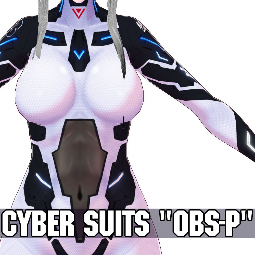 VRoid用 5色展開 サイバースーツ "OBS-P" - Cyber Suits "OBS-P" 5Colors