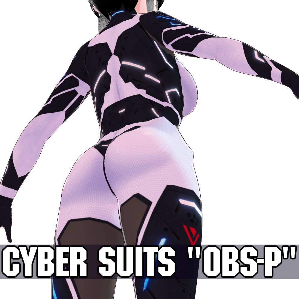 VRoid用 5色展開 サイバースーツ "OBS-P" - Cyber Suits "OBS-P" 5Colors