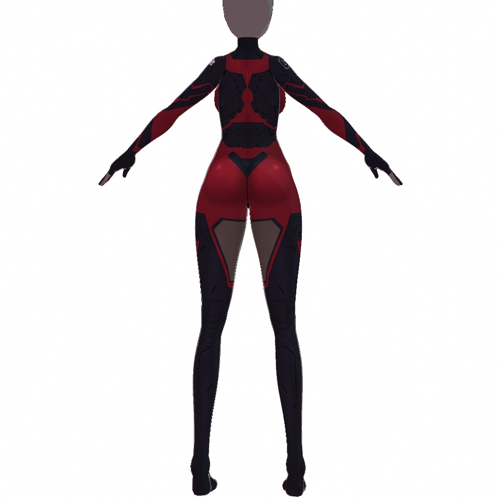 VRoid用 5色展開 サイバースーツ "OBS-P" - Cyber Suits "OBS-P" 5Colors