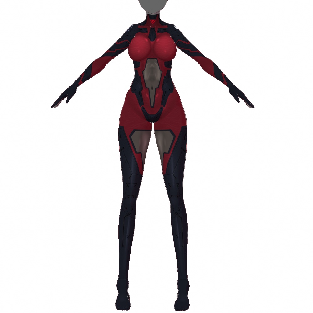 VRoid用 5色展開 サイバースーツ "OBS-P" - Cyber Suits "OBS-P" 5Colors