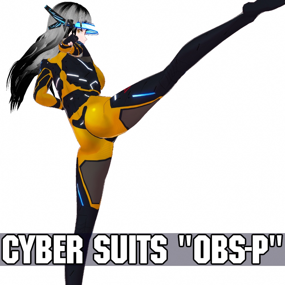 VRoid用 5色展開 サイバースーツ "OBS-P" - Cyber Suits "OBS-P" 5Colors