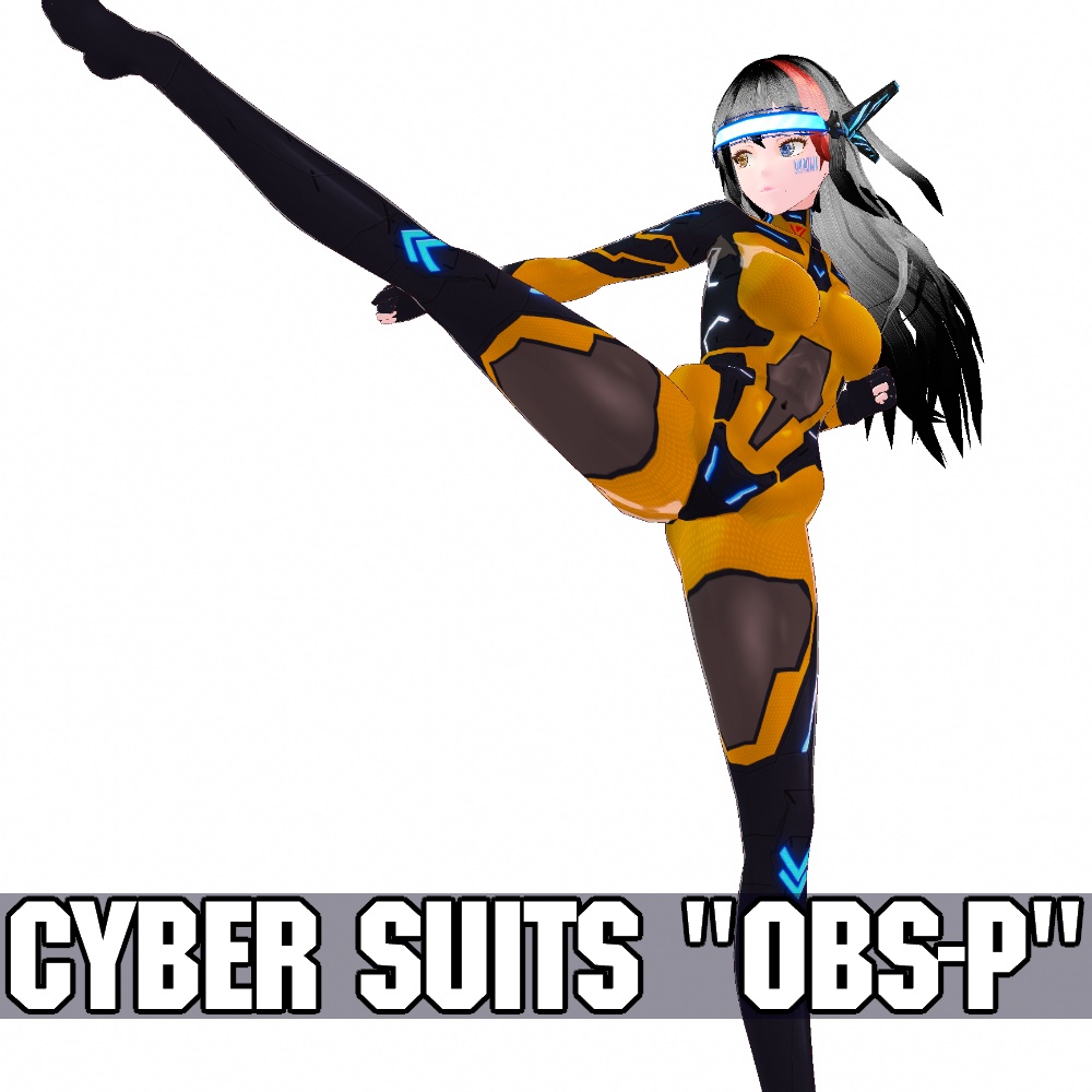 VRoid用 5色展開 サイバースーツ "OBS-P" - Cyber Suits "OBS-P" 5Colors