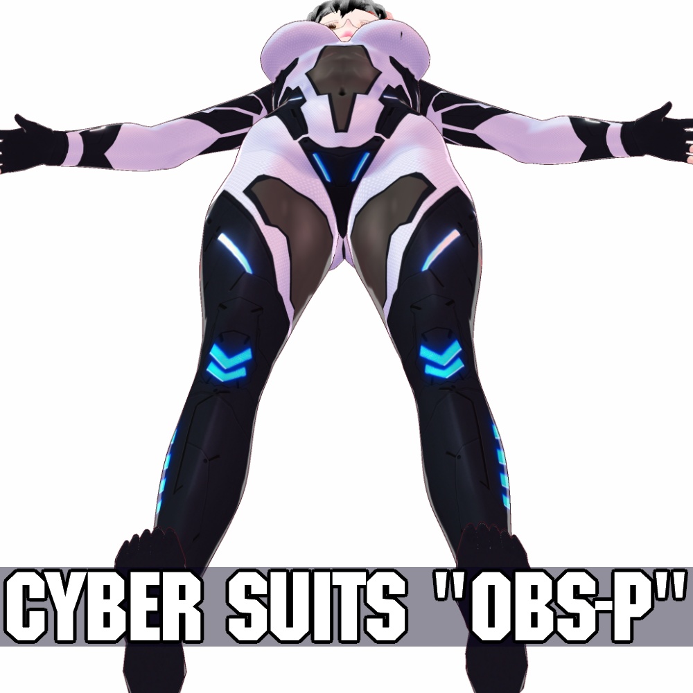 VRoid用 5色展開 サイバースーツ "OBS-P" - Cyber Suits "OBS-P" 5Colors