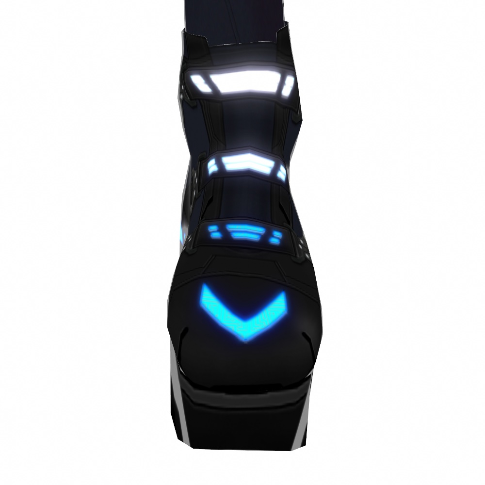 VRoid用 4色展開 サイバーブーツ2 - Cyber Boots Design2 4Colors