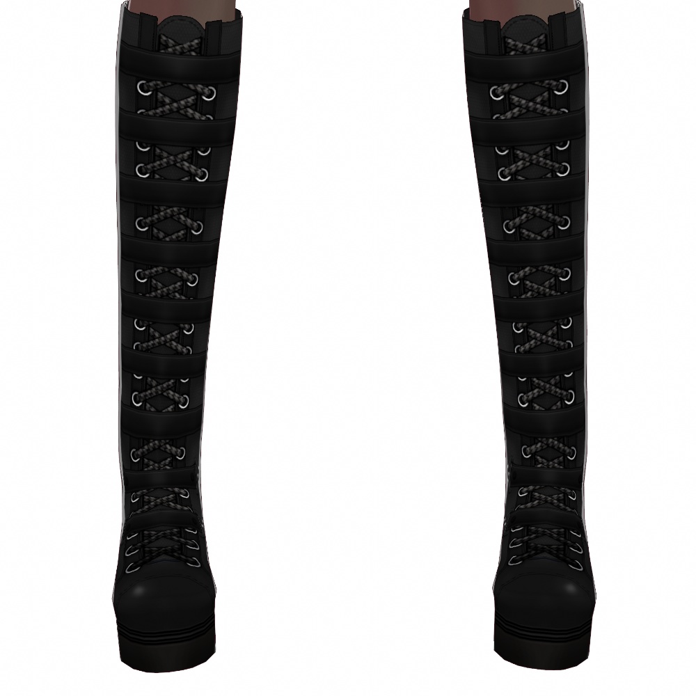 VRoid用 ロングタクティカルブーツ - Long Tactical Boots