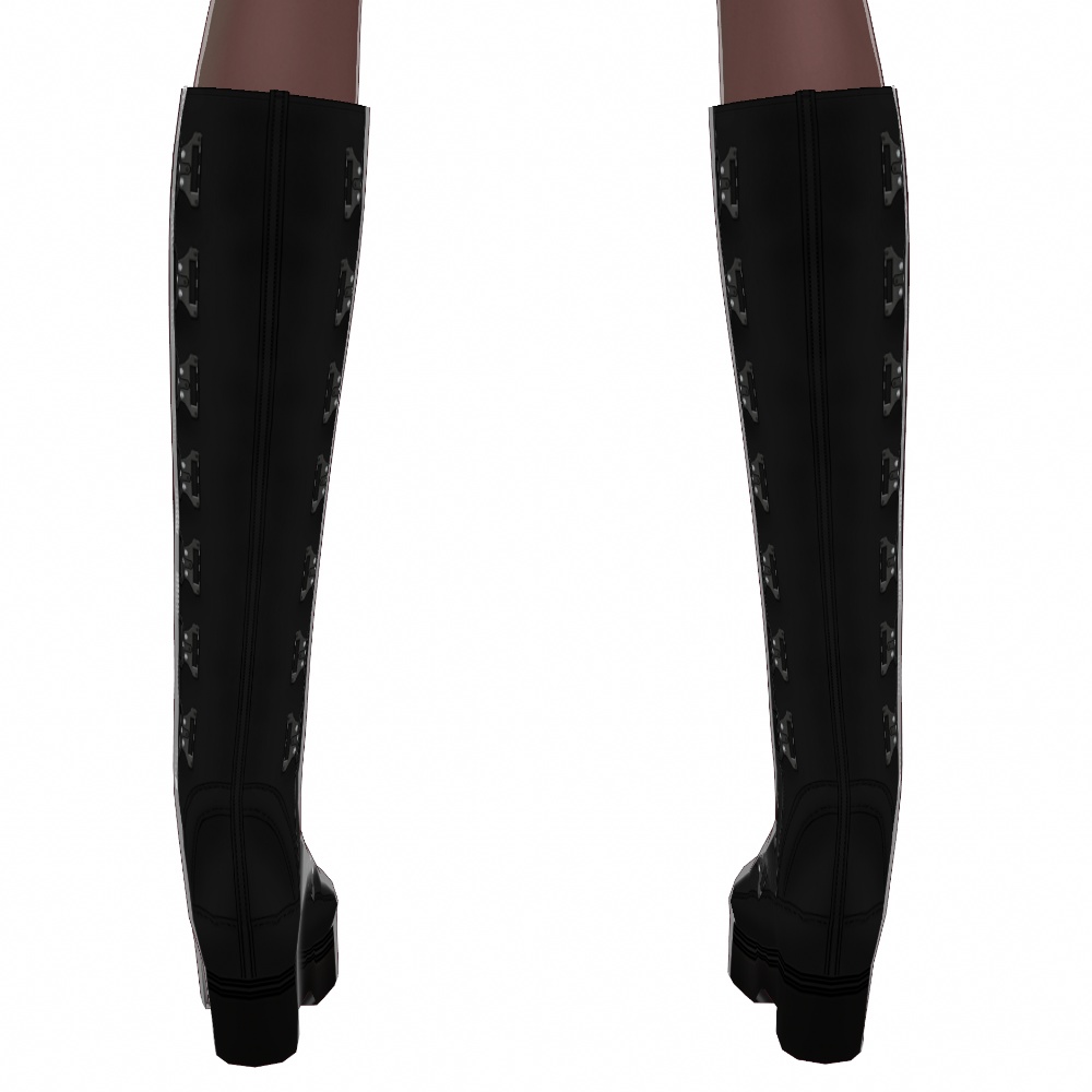 VRoid用 ロングタクティカルブーツ - Long Tactical Boots