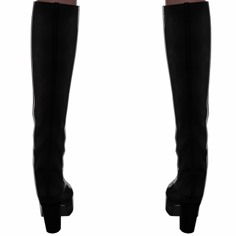 VRoid用 5色展開 編み上げロングブーツ - Lace-Up Long Boots 5Colors