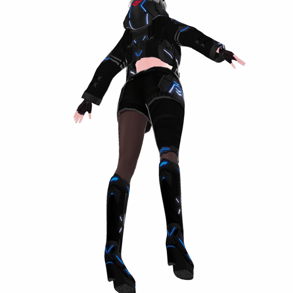 VRoid用 4色展開 サイバージャケット "G.H.O.S.T." - Cyber Jacket "G.H.O.S.T." 4Colors