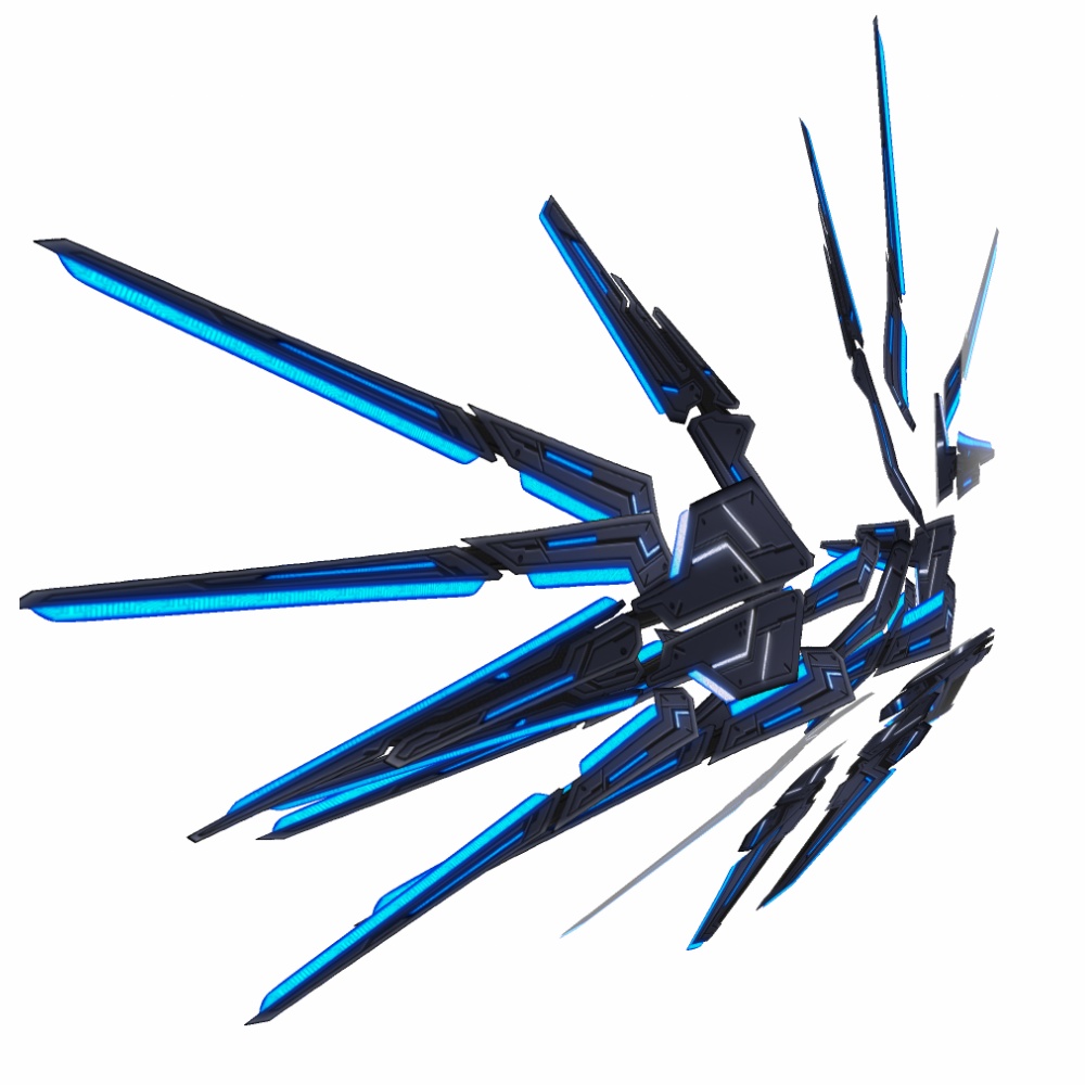 VRoid用 4色展開 フライトユニット エアリアル - Flight Unit "Aerial" 4Colors