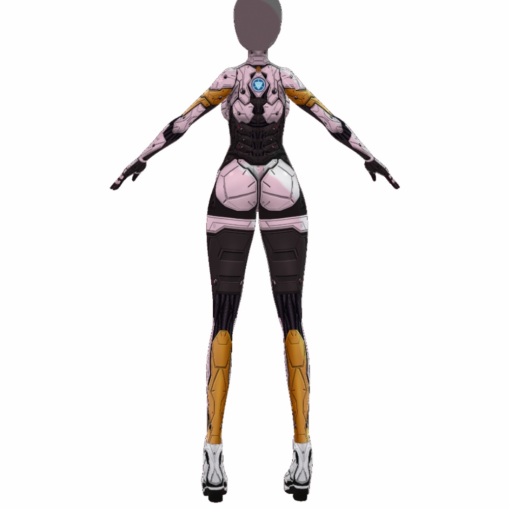 VRoid用 4色展開 サイバーアーマー第2世代 "Fortissimo" - Cyber Armor "Fortissimo" 4Colors