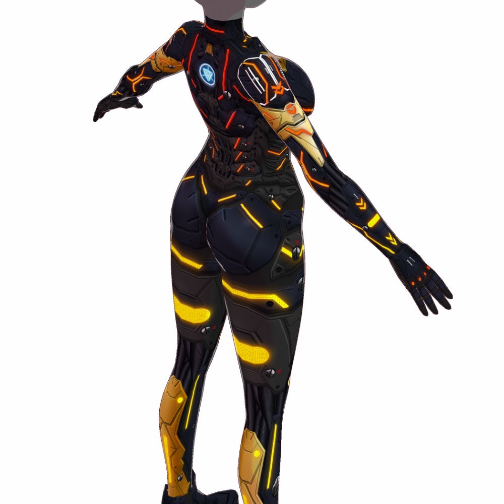 VRoid用 4色展開 サイバーアーマー第2世代 "Fortissimo" - Cyber Armor "Fortissimo" 4Colors