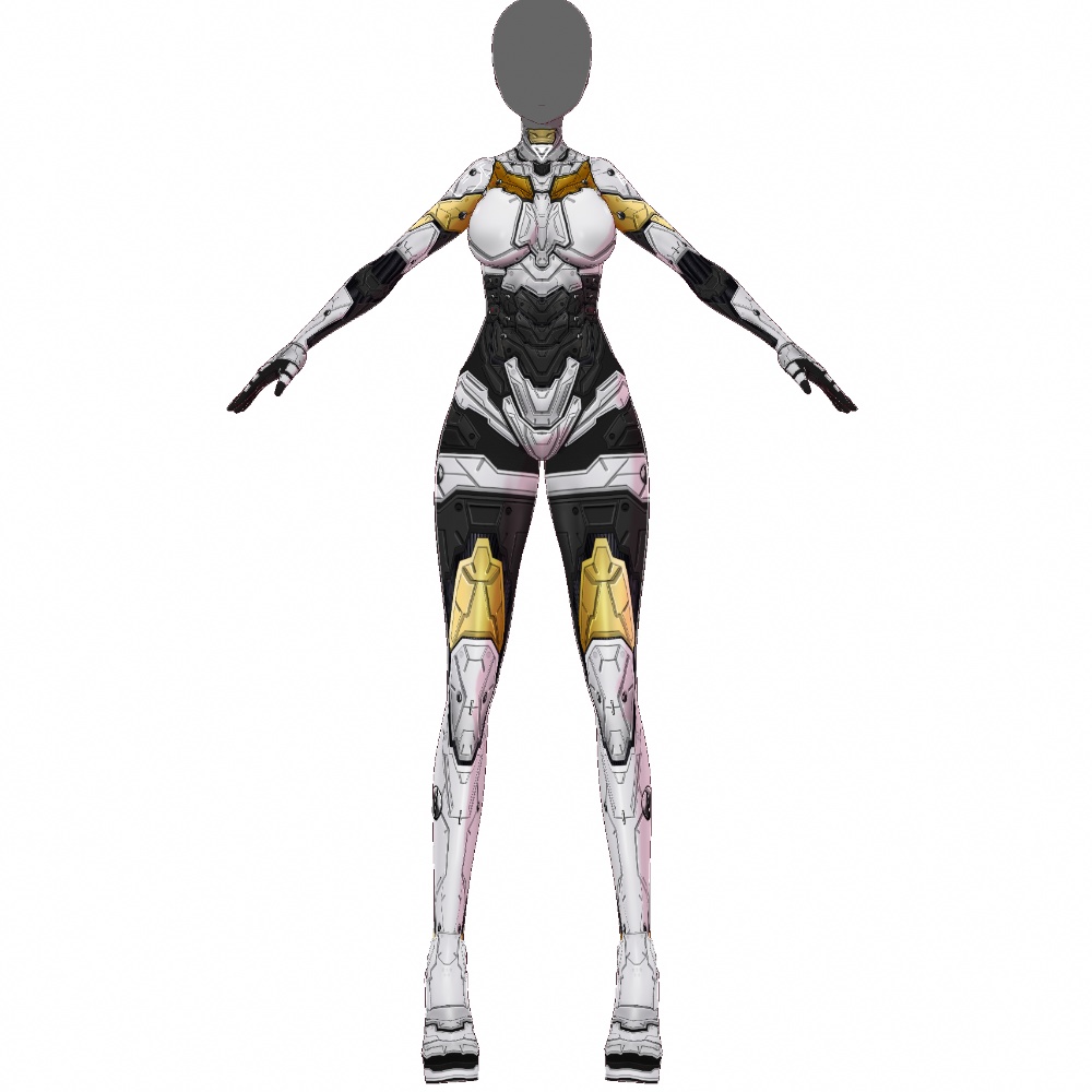 VRoid用 4色展開 サイバーアーマー第2世代 "Fortissimo" - Cyber Armor "Fortissimo" 4Colors