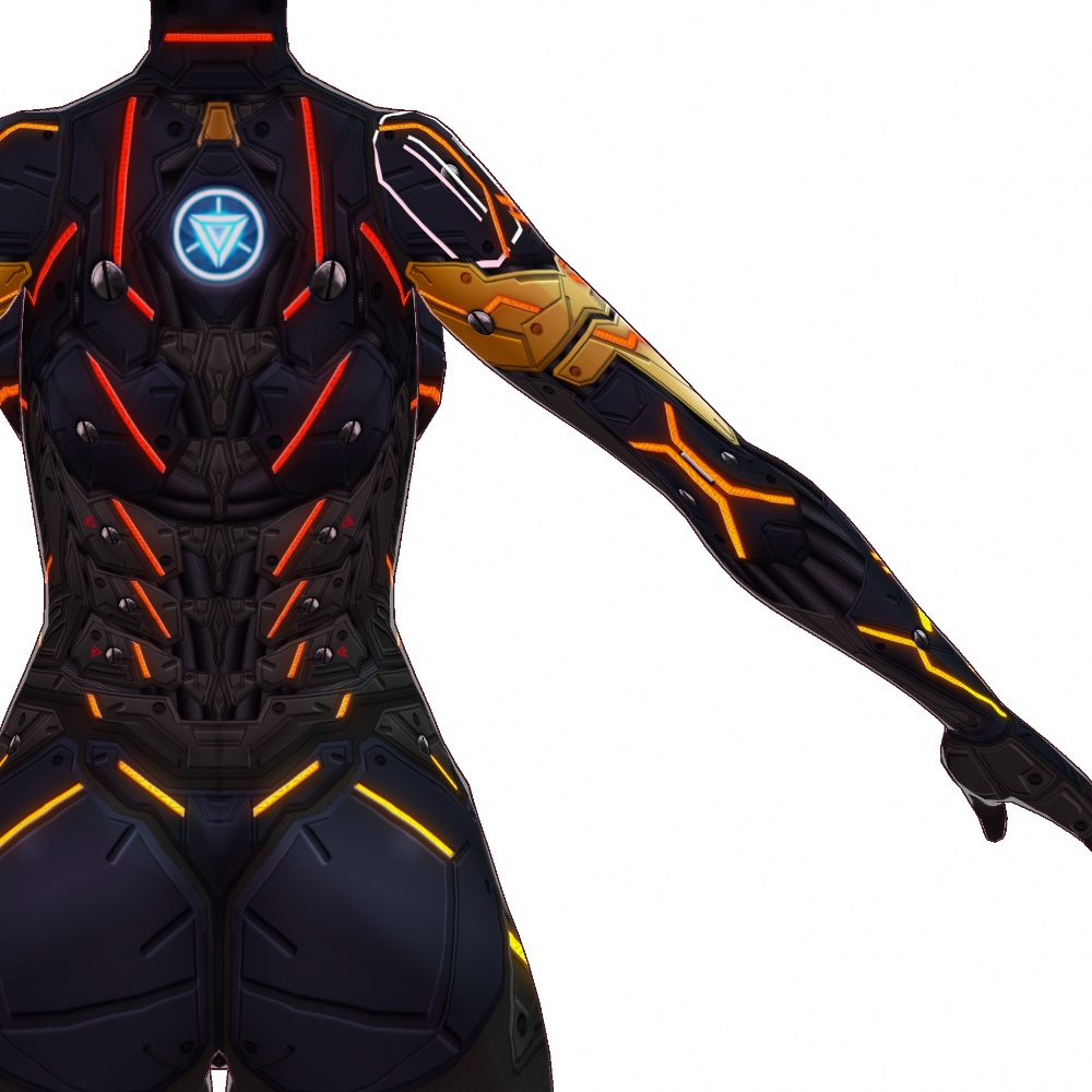 VRoid用 4色展開 サイバーアーマー第2世代 "Fortissimo" - Cyber Armor "Fortissimo" 4Colors