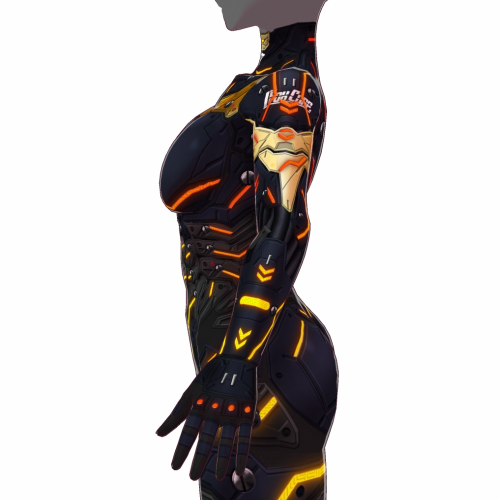 VRoid用 4色展開 サイバーアーマー第2世代 "Fortissimo" - Cyber Armor "Fortissimo" 4Colors