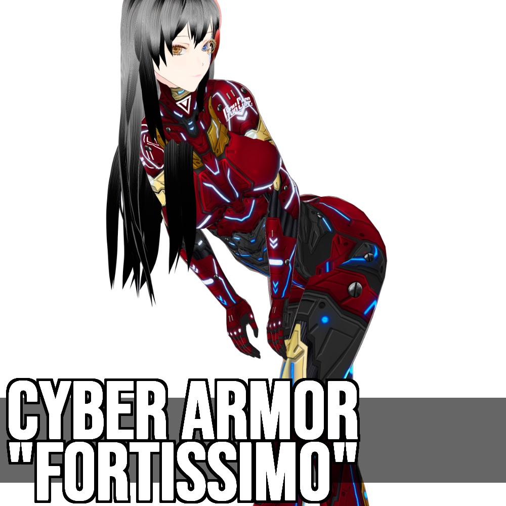 VRoid用 4色展開 サイバーアーマー第2世代 "Fortissimo" - Cyber Armor "Fortissimo" 4Colors
