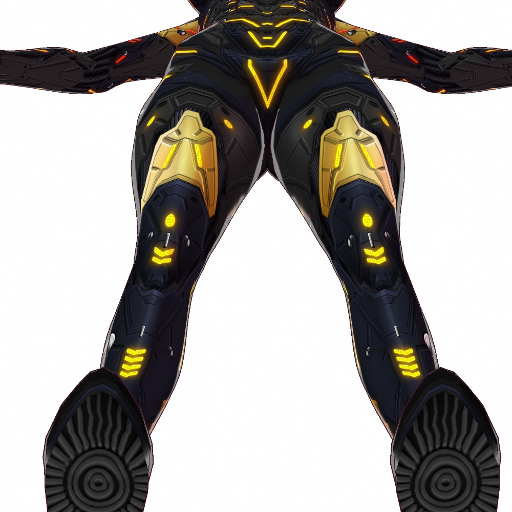 VRoid用 4色展開 サイバーアーマー第2世代 "Fortissimo" - Cyber Armor "Fortissimo" 4Colors