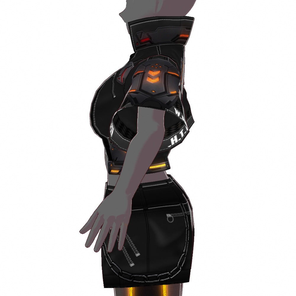 VRoid用 4色展開 サイバージャケット "W.RAI.T.H." - Cyber Jacket "W.RAI.T.H." 4Colors