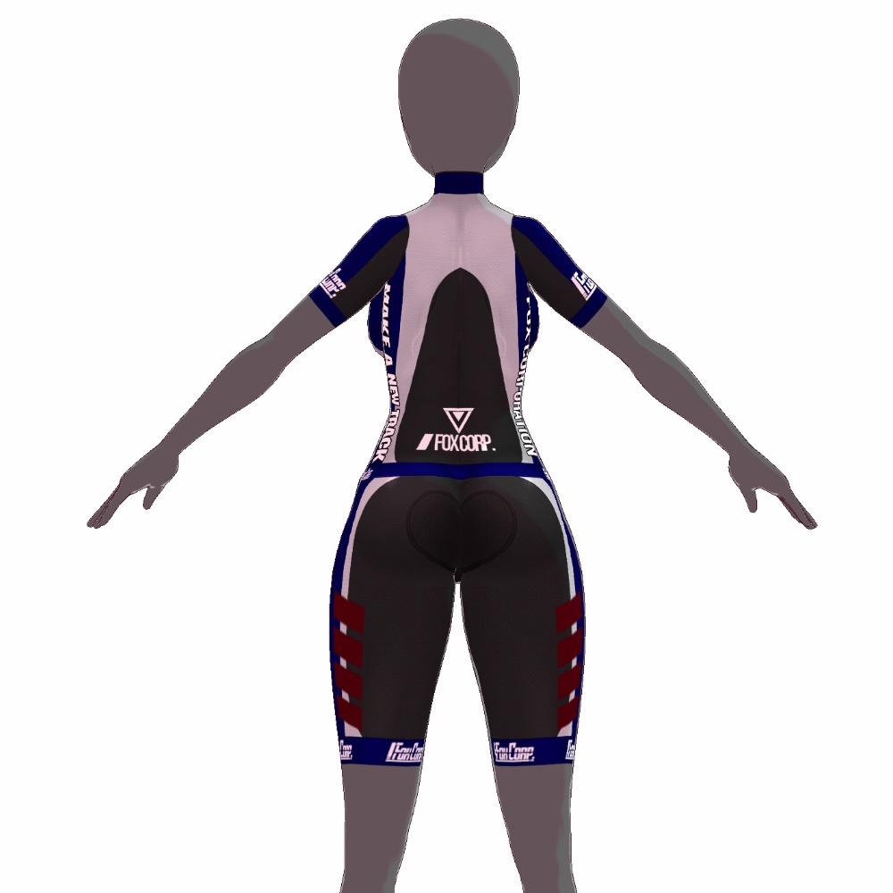 VRoid用 4色展開 サイクルウェアセット - CycleWear 4Colors