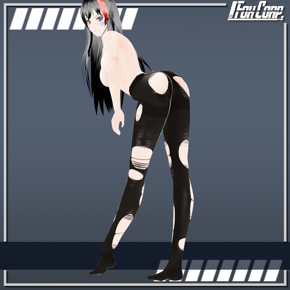 VRoid用 2x2色 黒タイツセット - Black Tights 2x2Colors