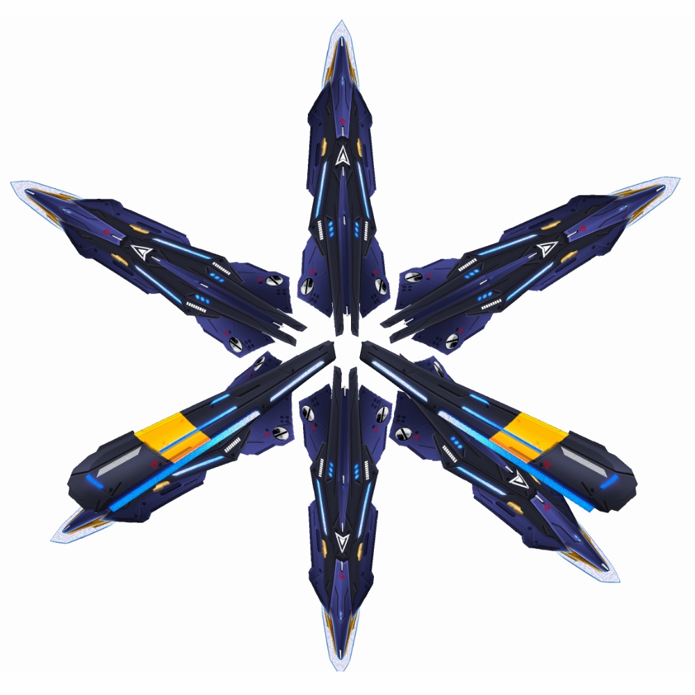 VRoid用 4色展開 アサルトユニット アイフェイオン - Assault Unit "Ipheion"