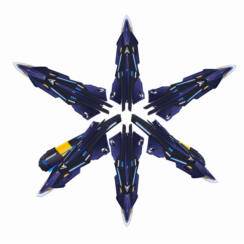 VRoid用 4色展開 アサルトユニット アイフェイオン - Assault Unit "Ipheion"