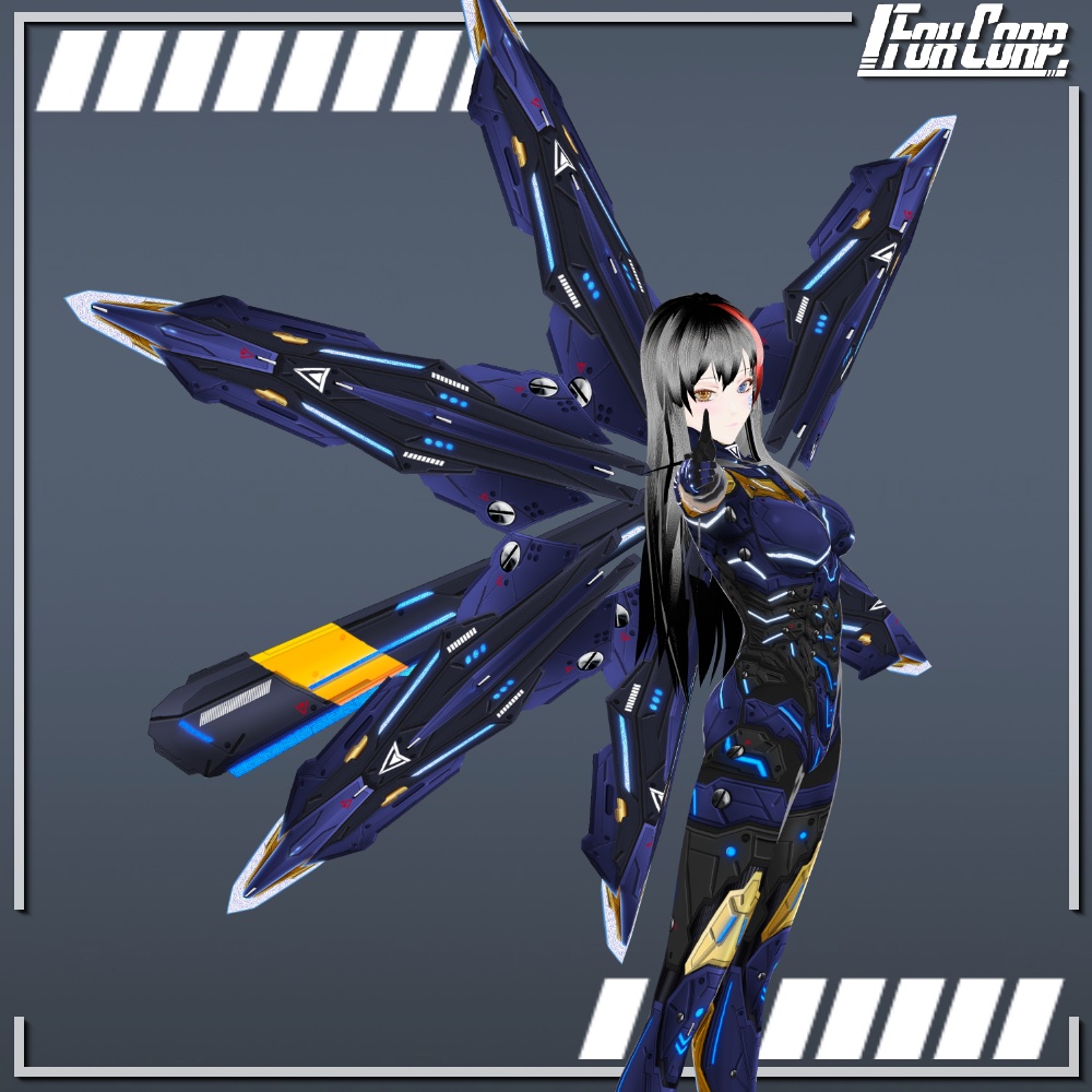 VRoid用 4色展開 アサルトユニット アイフェイオン - Assault Unit "Ipheion"
