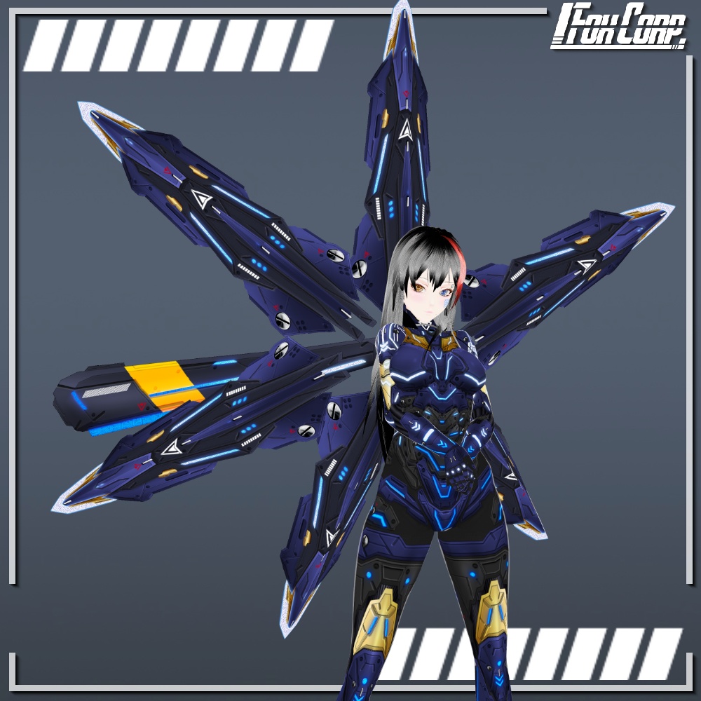 VRoid用 4色展開 アサルトユニット アイフェイオン - Assault Unit "Ipheion"