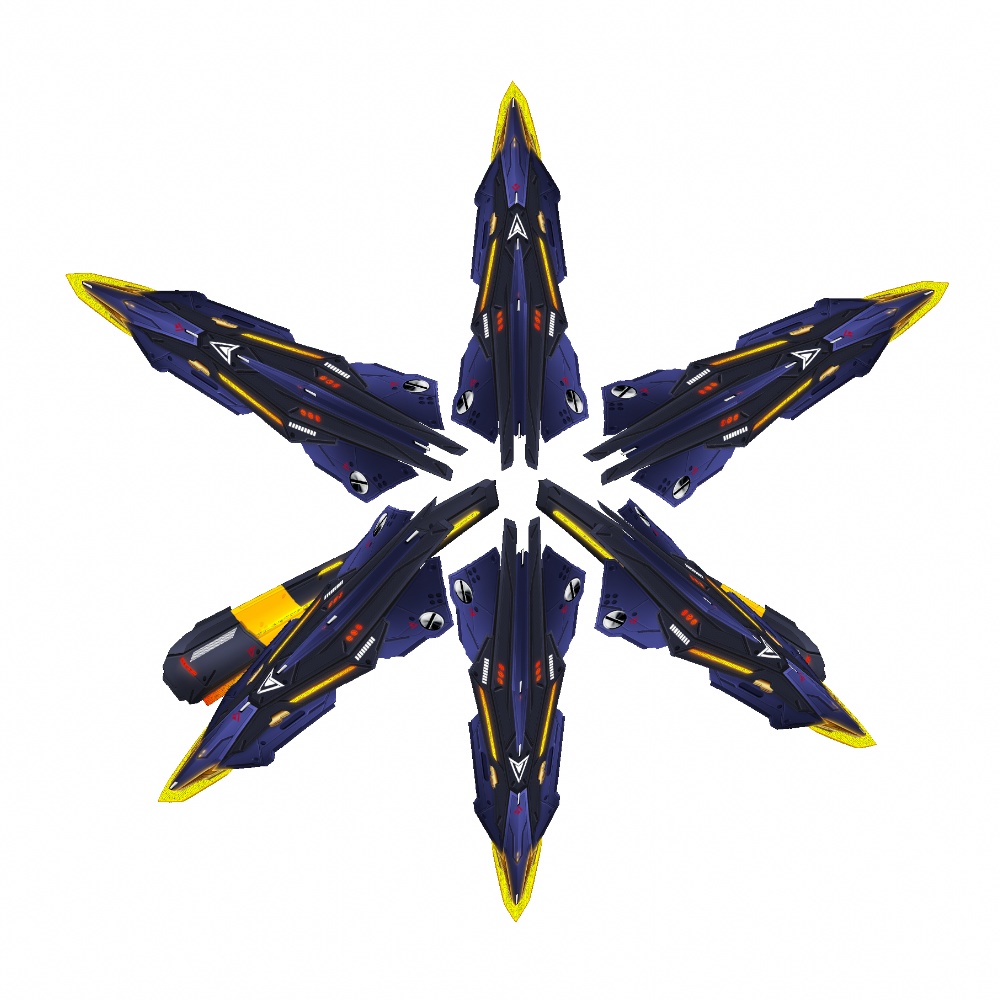 VRoid用 4色展開 アサルトユニット アイフェイオン - Assault Unit "Ipheion"