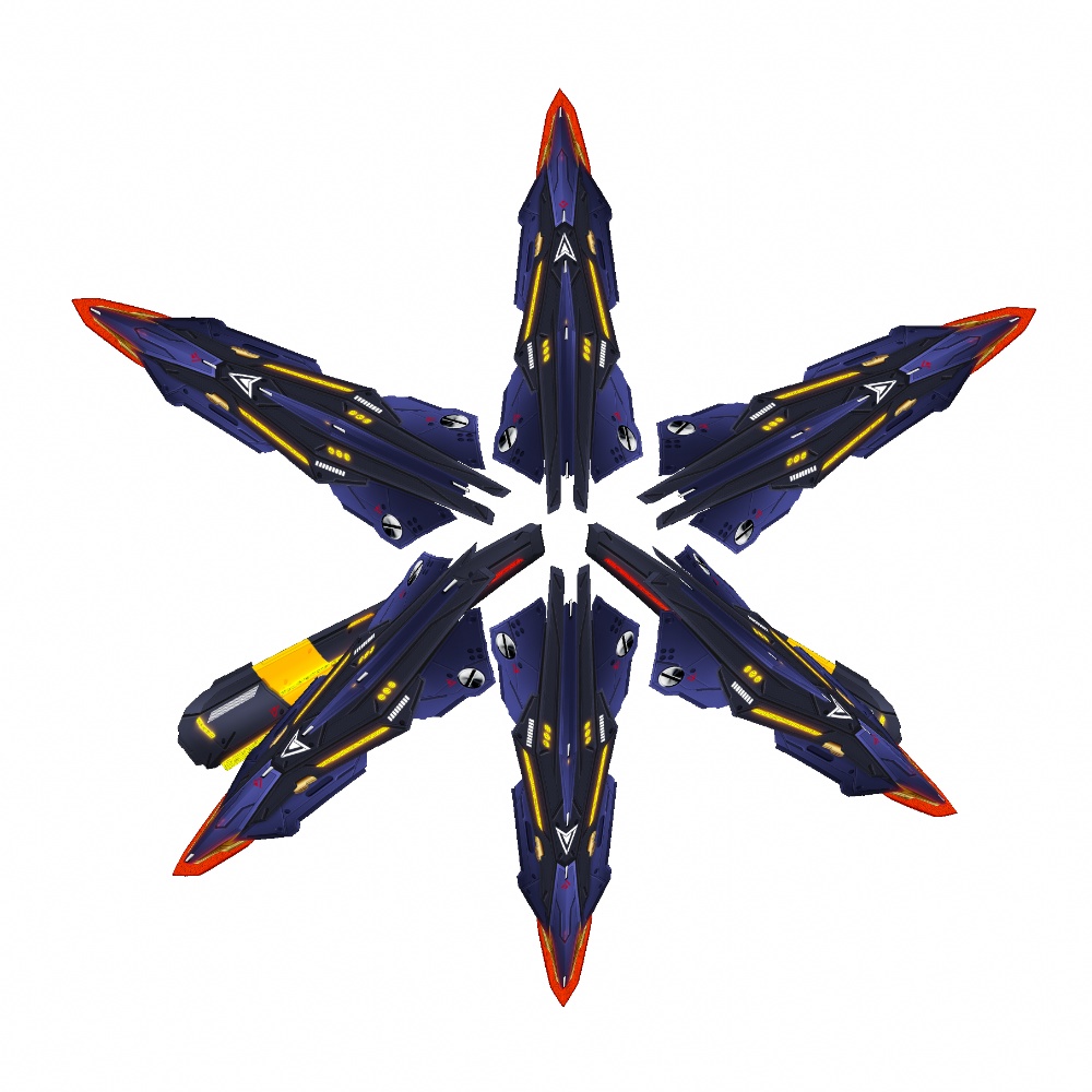 VRoid用 4色展開 アサルトユニット アイフェイオン - Assault Unit "Ipheion"