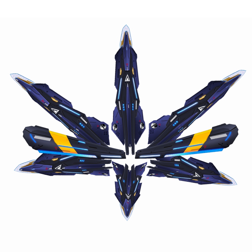 VRoid用 4色展開 アサルトユニット アイフェイオン - Assault Unit "Ipheion"