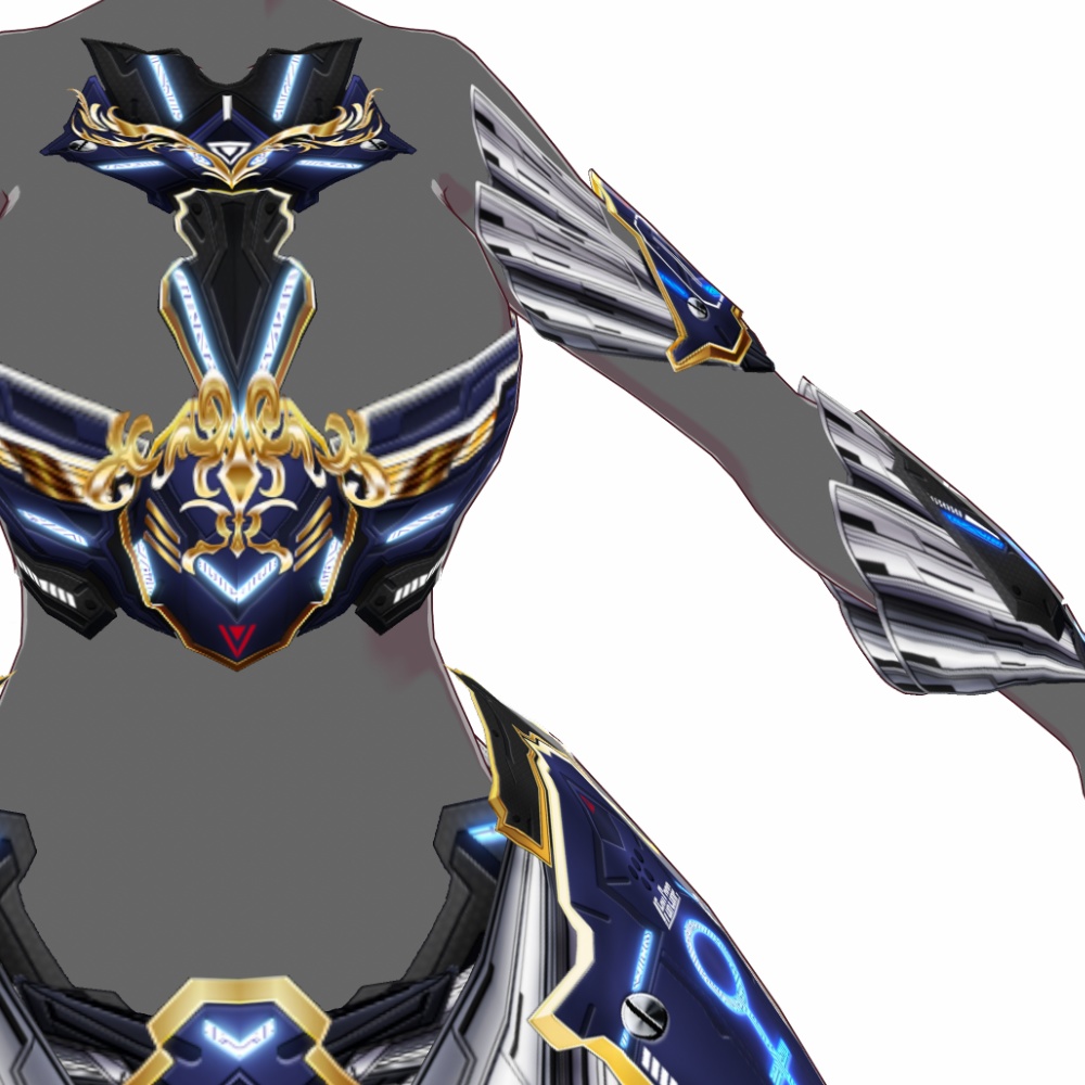 VRoid用 サイバーアーマー 第2世代 天輪弐式 - Cyber Armor 2nd GEN. "HALO Mk.Ⅱ"