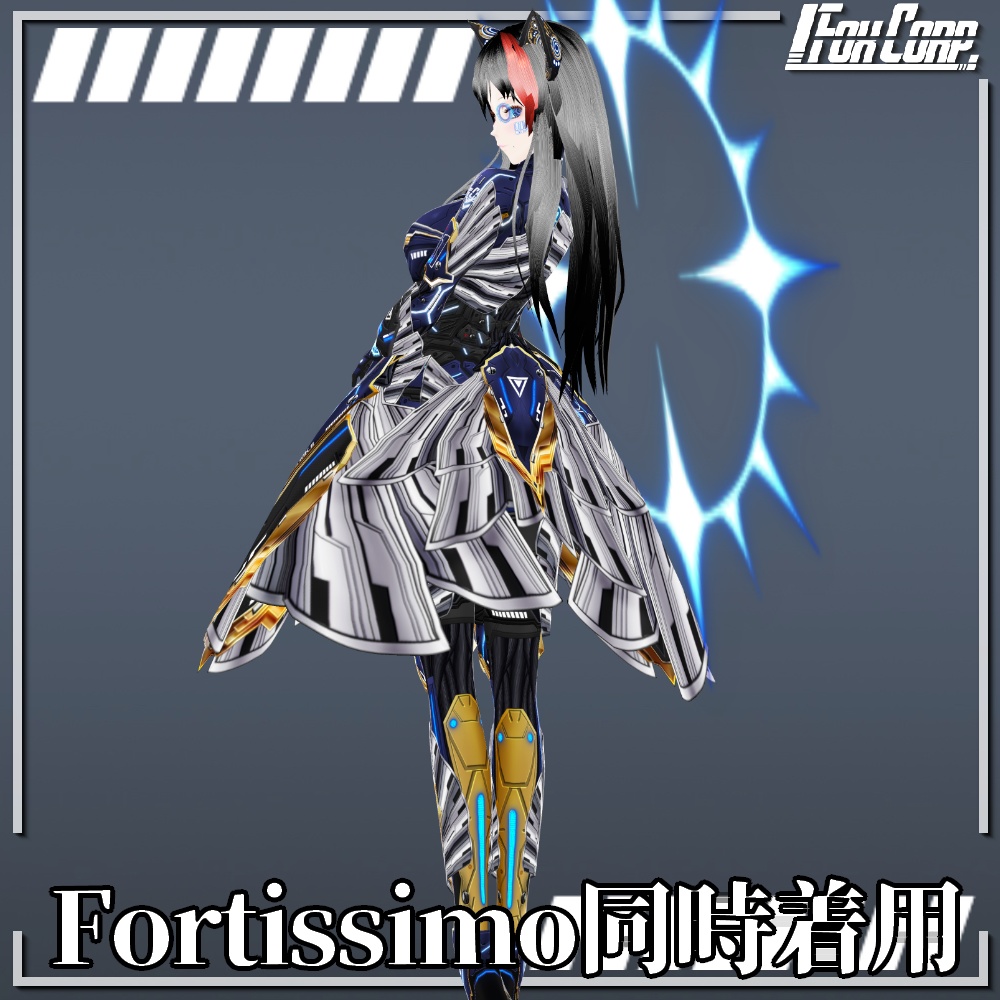 VRoid用 サイバーアーマー 第2世代 天輪弐式 - Cyber Armor 2nd GEN. "HALO Mk.Ⅱ"