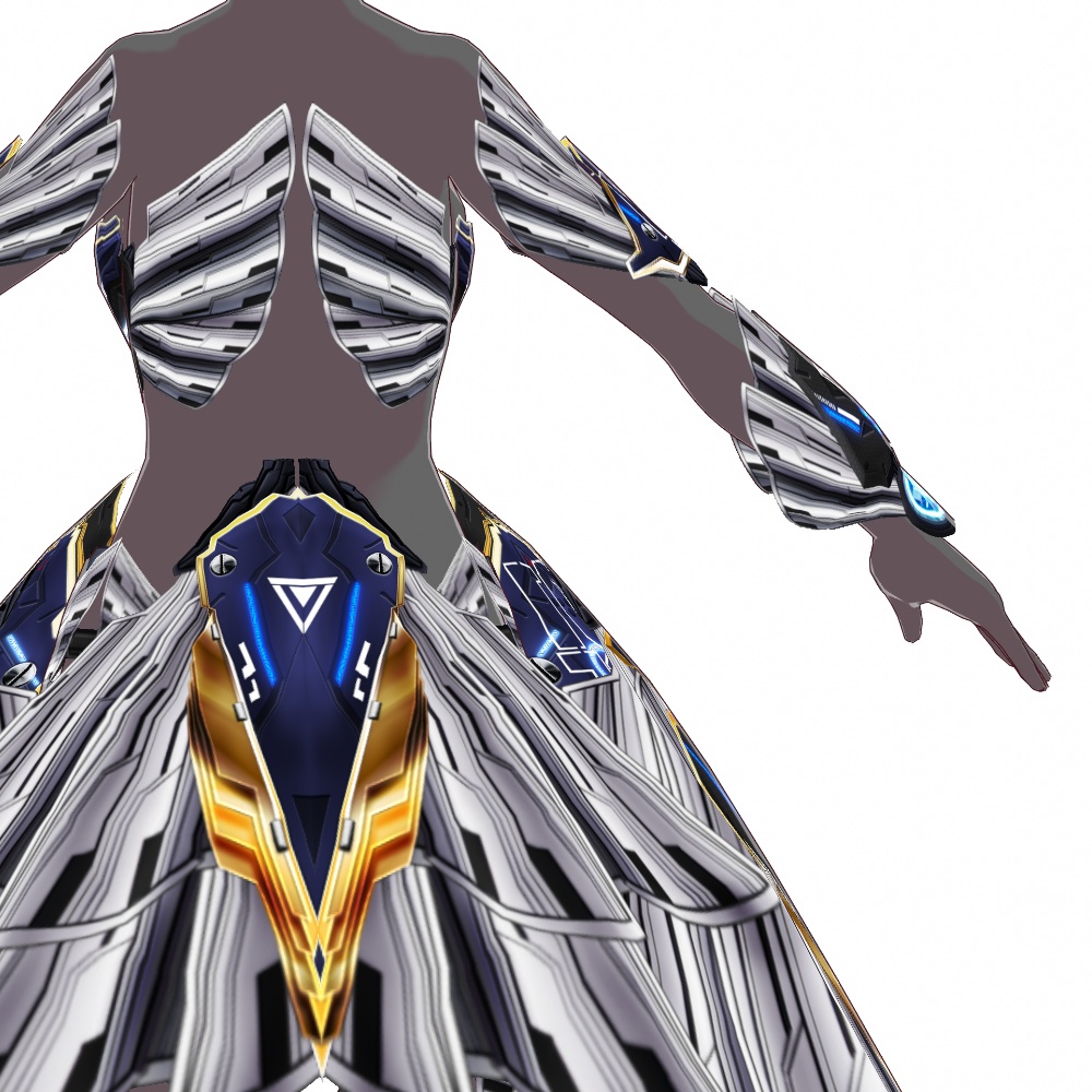 VRoid用 サイバーアーマー 第2世代 天輪弐式 - Cyber Armor 2nd GEN. "HALO Mk.Ⅱ"