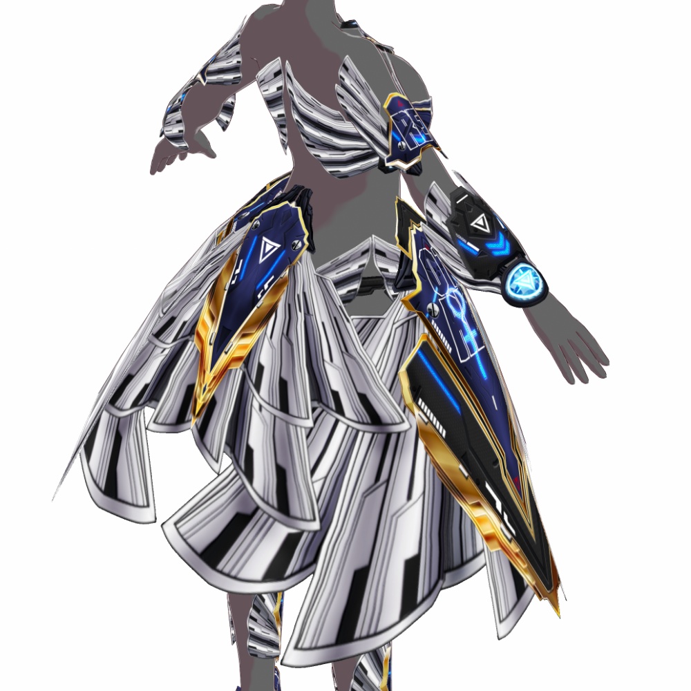 VRoid用 サイバーアーマー 第2世代 天輪弐式 - Cyber Armor 2nd GEN. "HALO Mk.Ⅱ"
