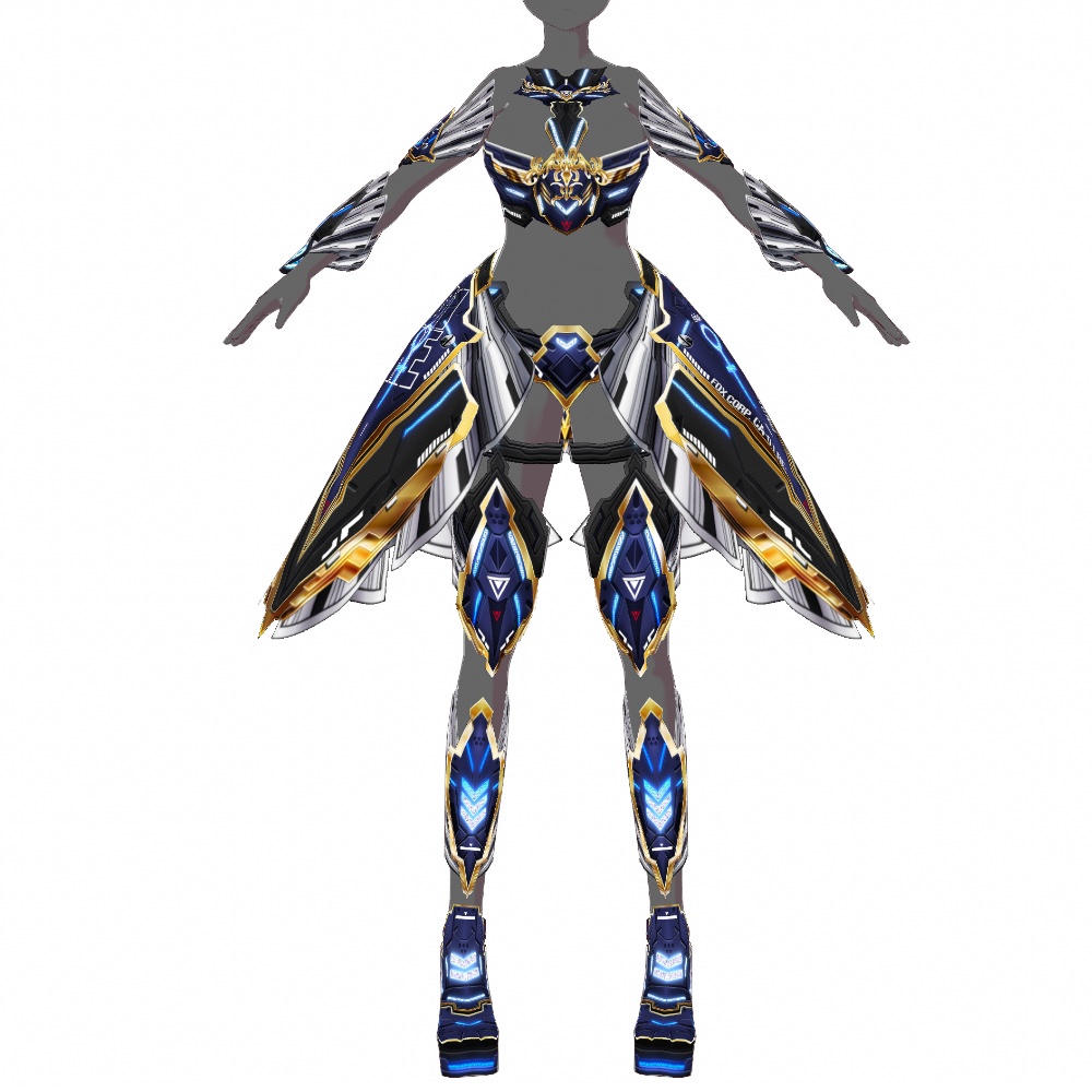 VRoid用 サイバーアーマー 第2世代 天輪弐式 - Cyber Armor 2nd GEN. "HALO Mk.Ⅱ"