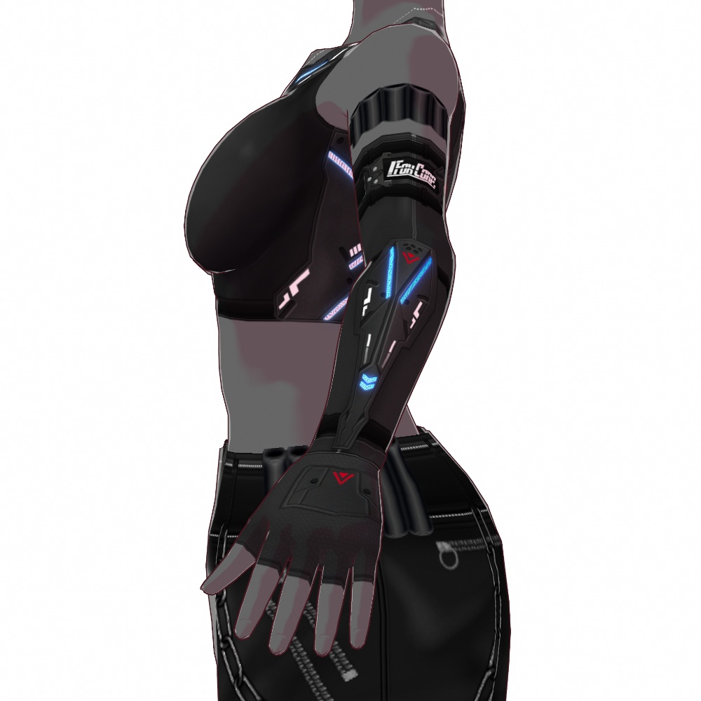 VRoid用 4色展開 サイバーアウトフィット "U.m.b.r.a." - Cyber Outfit "U.m.b.r.a." 4Colors