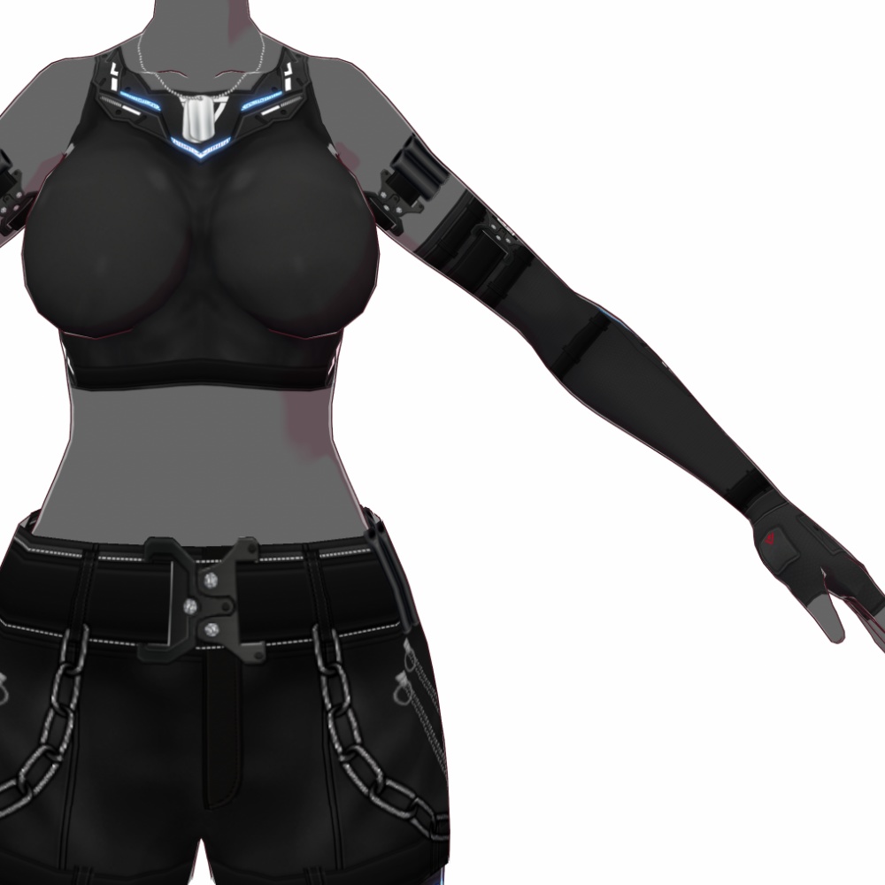 VRoid用 4色展開 サイバーアウトフィット "U.m.b.r.a." - Cyber Outfit "U.m.b.r.a." 4Colors