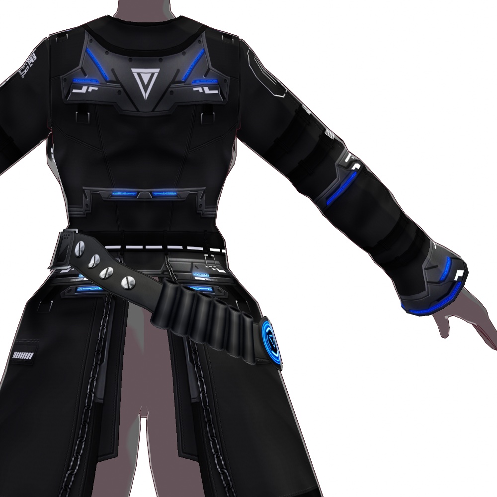 VRoid用 4色展開 サイバーコート "R.E.A.P.E.R." - Cyber Coat "R.E.A.P.E.R." 4Colors